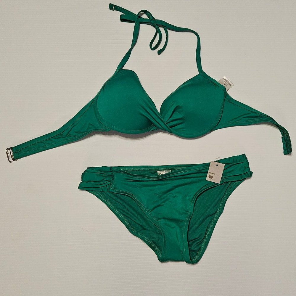 New Mossimo Green Bikini Size Medium